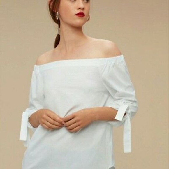 BABATON | Aritzia Malik Off the Shoulder Blouse - Picture 3 of 13
